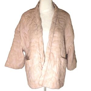 Quilted kimono-style jacket